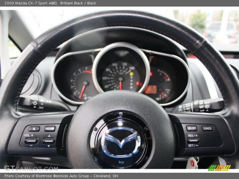 Brilliant Black / Black 2009 Mazda CX-7 Sport AWD