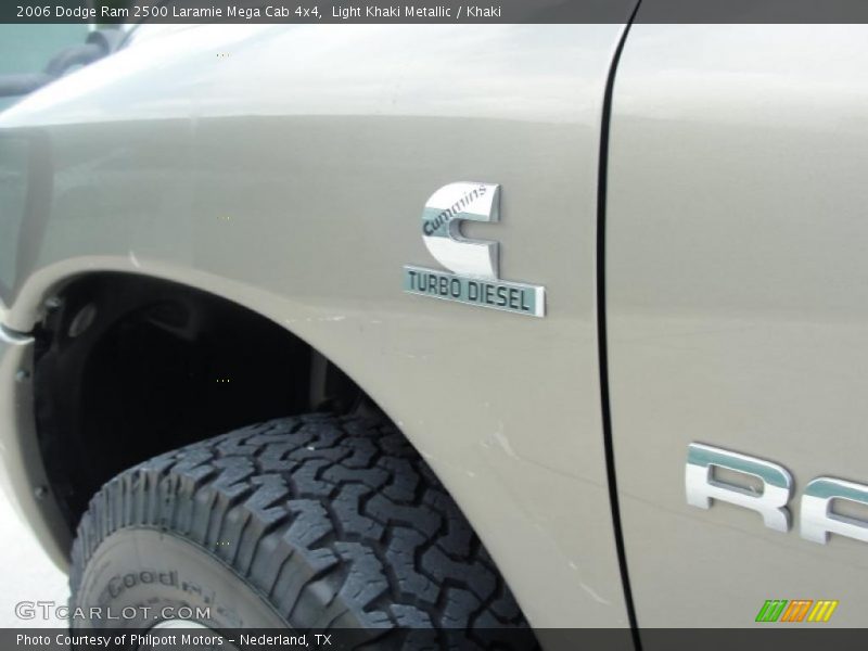 Light Khaki Metallic / Khaki 2006 Dodge Ram 2500 Laramie Mega Cab 4x4