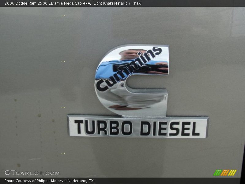 Light Khaki Metallic / Khaki 2006 Dodge Ram 2500 Laramie Mega Cab 4x4
