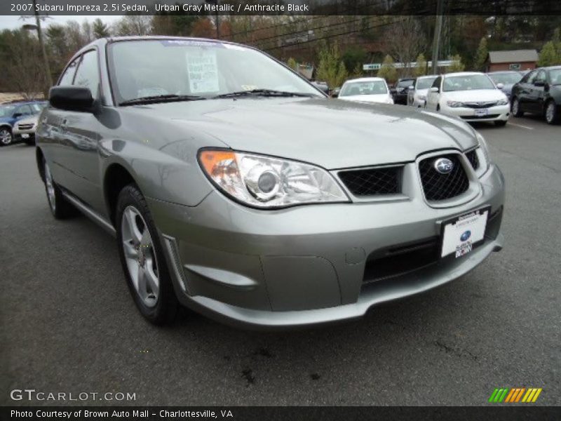 Urban Gray Metallic / Anthracite Black 2007 Subaru Impreza 2.5i Sedan