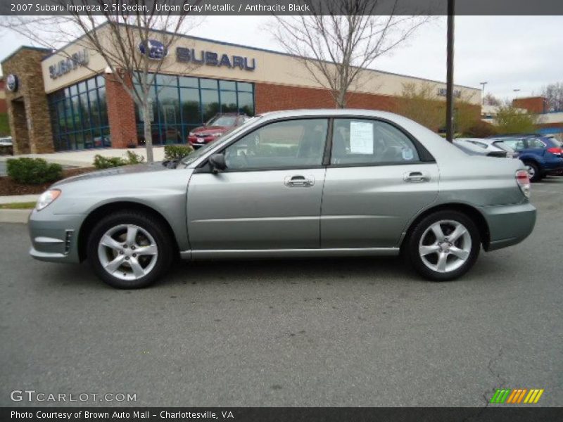 Urban Gray Metallic / Anthracite Black 2007 Subaru Impreza 2.5i Sedan
