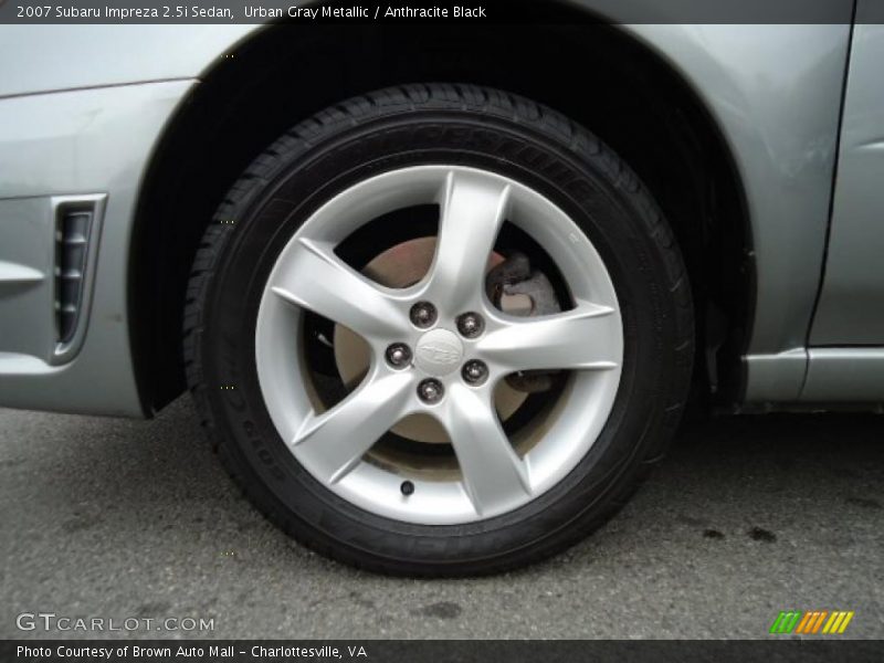 Urban Gray Metallic / Anthracite Black 2007 Subaru Impreza 2.5i Sedan