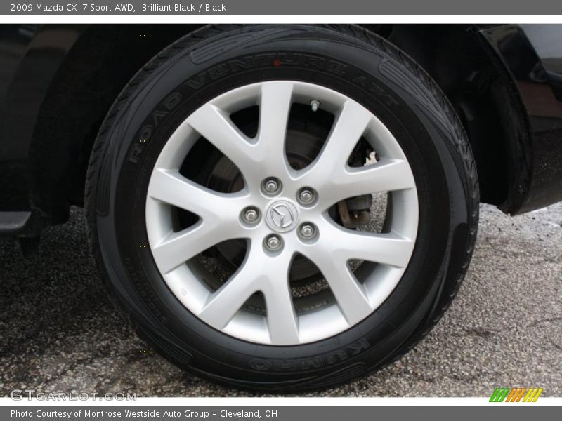 Brilliant Black / Black 2009 Mazda CX-7 Sport AWD