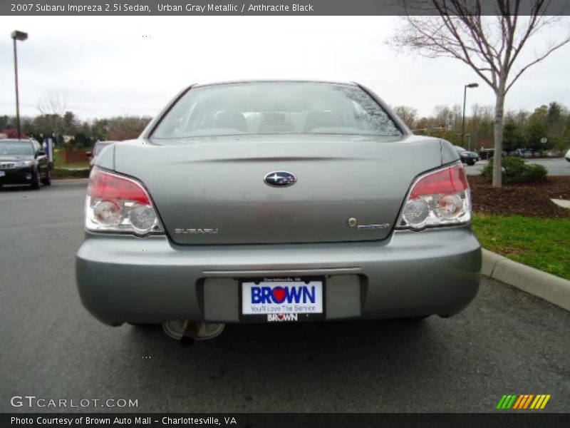 Urban Gray Metallic / Anthracite Black 2007 Subaru Impreza 2.5i Sedan
