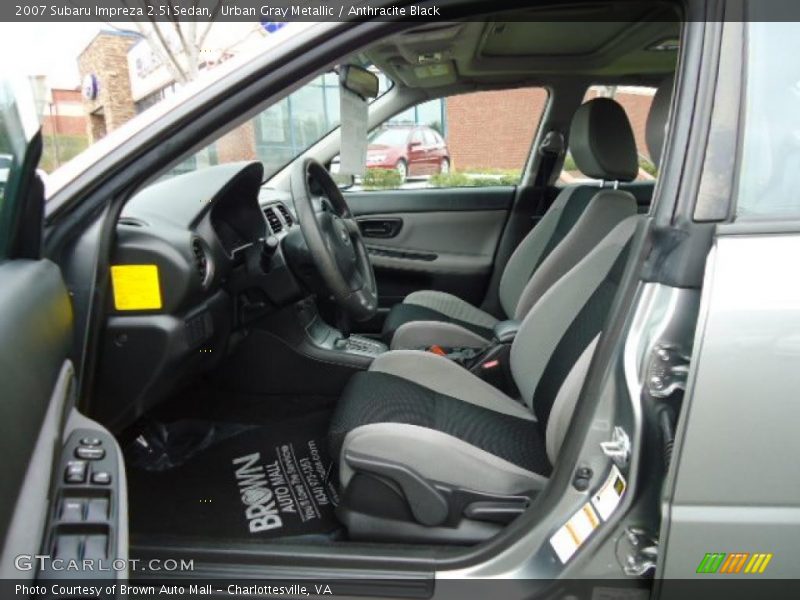 Urban Gray Metallic / Anthracite Black 2007 Subaru Impreza 2.5i Sedan