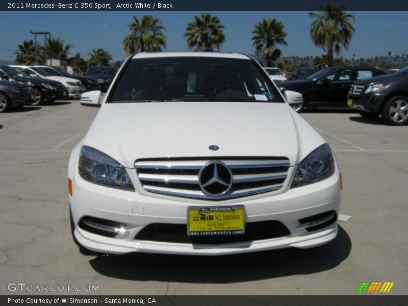 Arctic White / Black 2011 Mercedes-Benz C 350 Sport