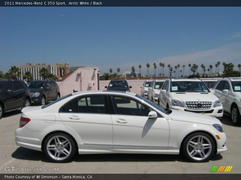 Arctic White / Black 2011 Mercedes-Benz C 350 Sport
