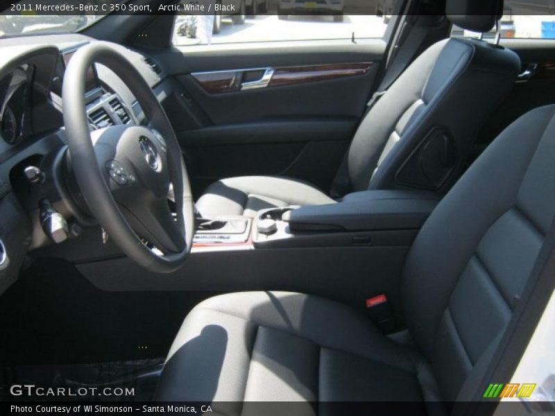 Arctic White / Black 2011 Mercedes-Benz C 350 Sport