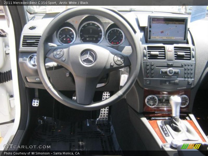 Arctic White / Black 2011 Mercedes-Benz C 350 Sport