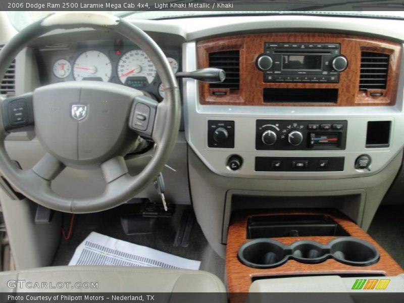 Light Khaki Metallic / Khaki 2006 Dodge Ram 2500 Laramie Mega Cab 4x4