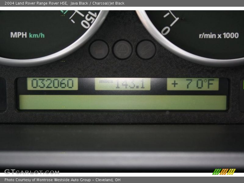 Java Black / Charcoal/Jet Black 2004 Land Rover Range Rover HSE