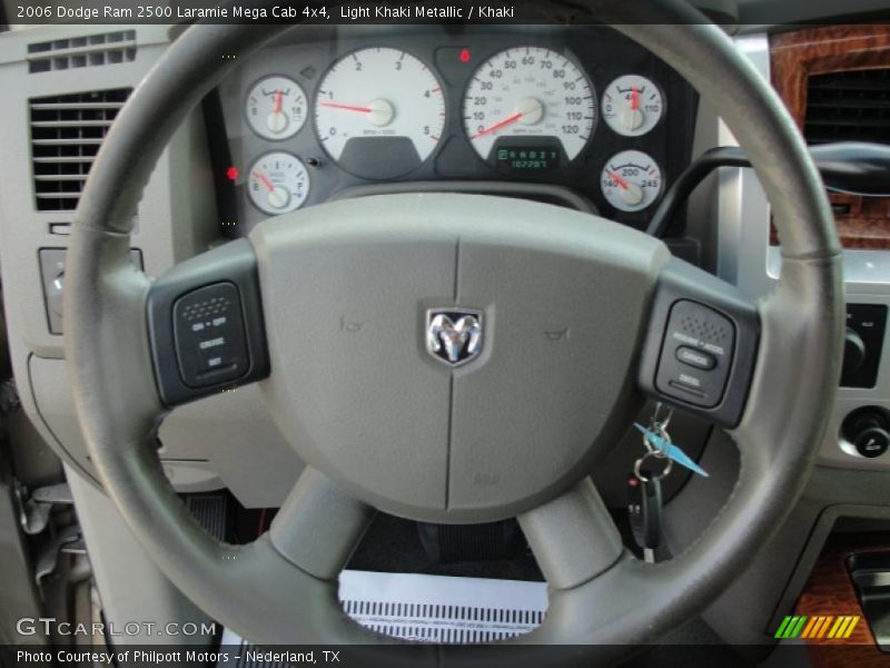 Light Khaki Metallic / Khaki 2006 Dodge Ram 2500 Laramie Mega Cab 4x4