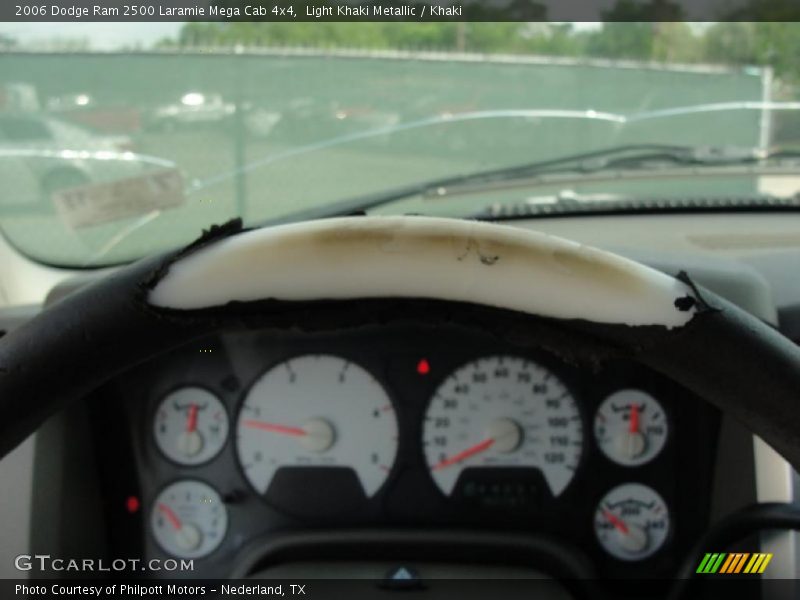 Light Khaki Metallic / Khaki 2006 Dodge Ram 2500 Laramie Mega Cab 4x4