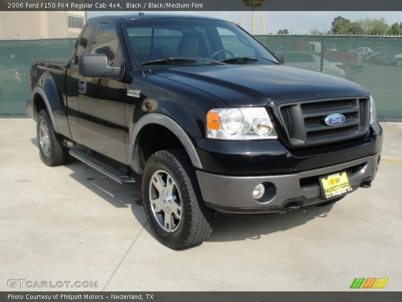 Black / Black/Medium Flint 2006 Ford F150 FX4 Regular Cab 4x4