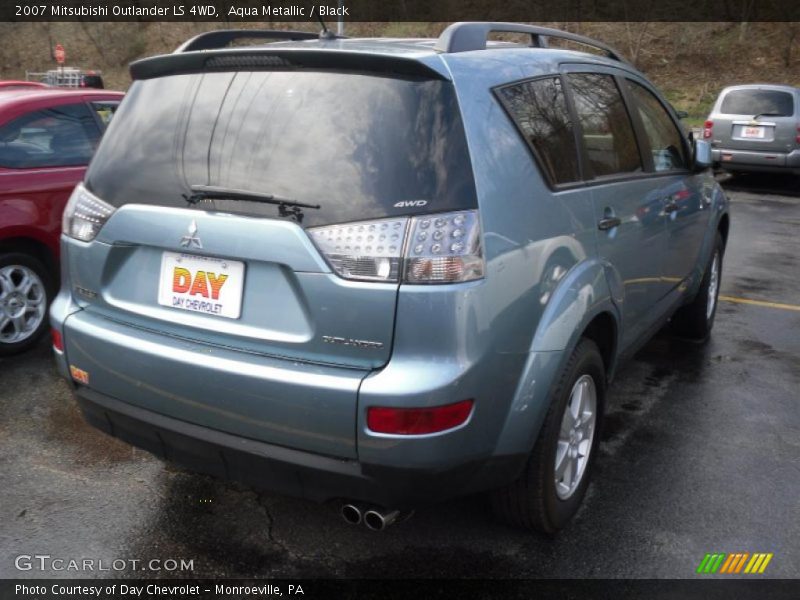 Aqua Metallic / Black 2007 Mitsubishi Outlander LS 4WD