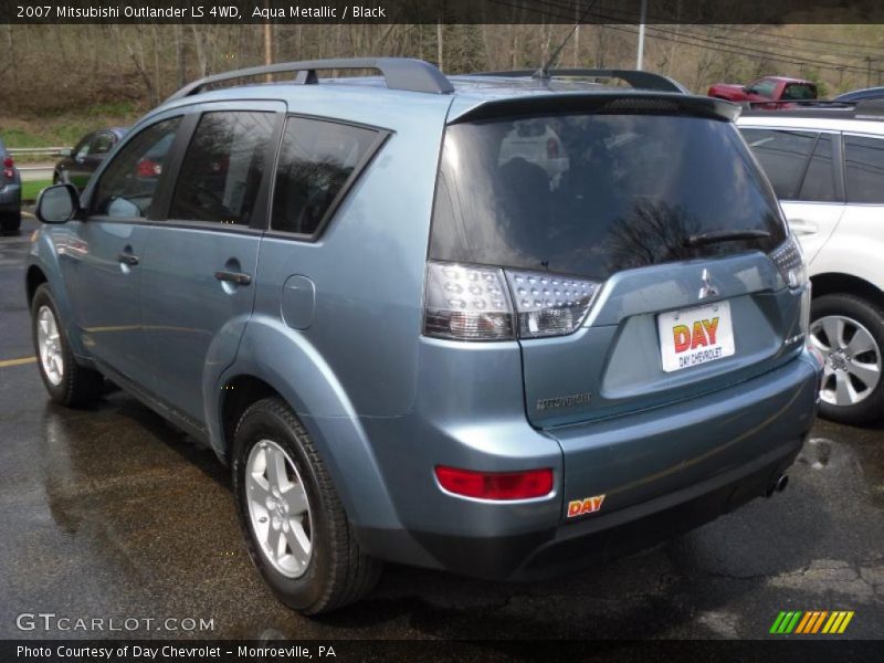 Aqua Metallic / Black 2007 Mitsubishi Outlander LS 4WD