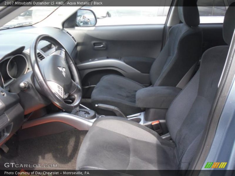 Aqua Metallic / Black 2007 Mitsubishi Outlander LS 4WD