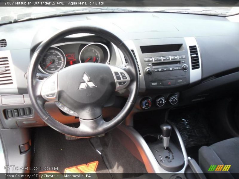 Aqua Metallic / Black 2007 Mitsubishi Outlander LS 4WD