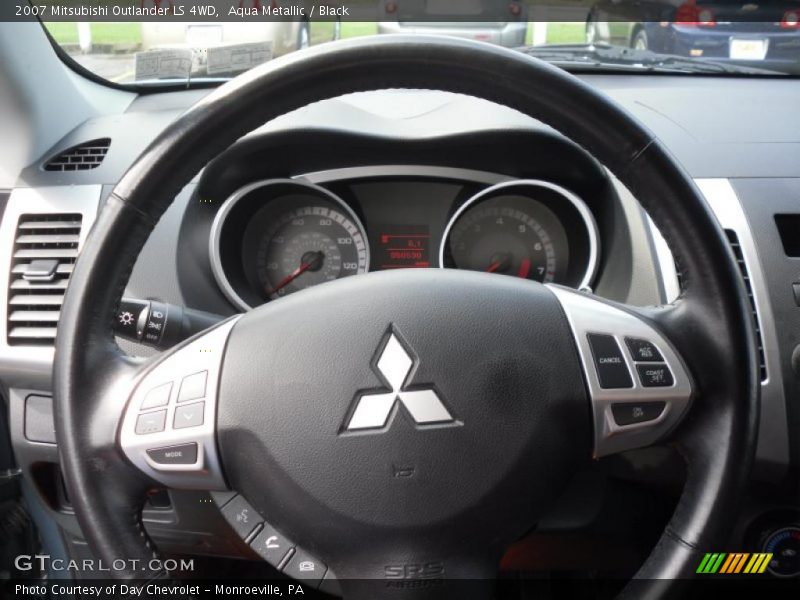 Aqua Metallic / Black 2007 Mitsubishi Outlander LS 4WD