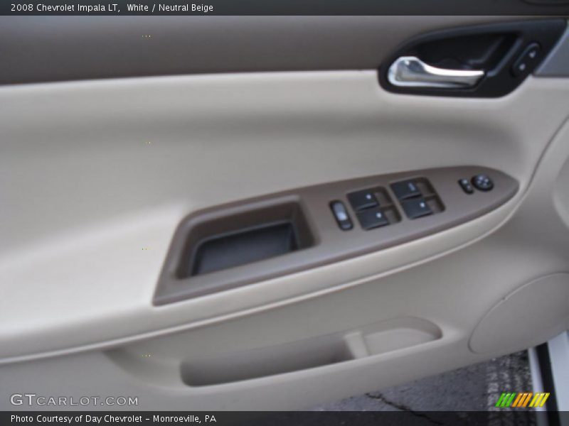 White / Neutral Beige 2008 Chevrolet Impala LT