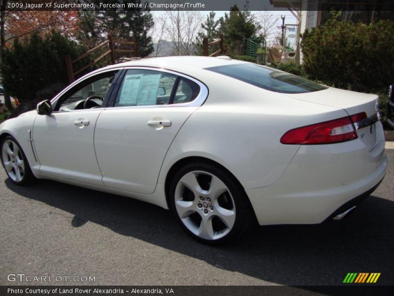 Porcelain White / Champagne/Truffle 2009 Jaguar XF Supercharged
