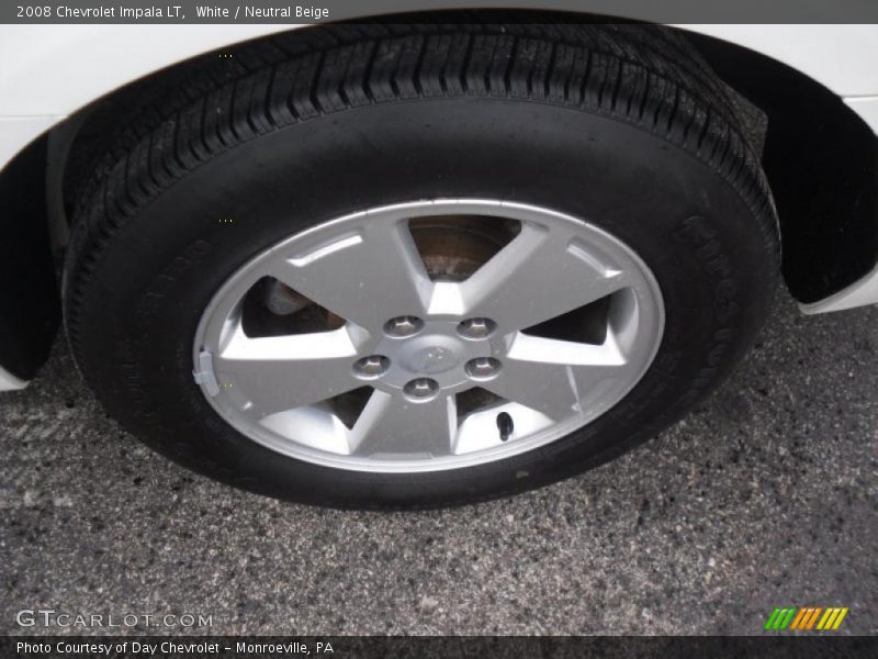 White / Neutral Beige 2008 Chevrolet Impala LT