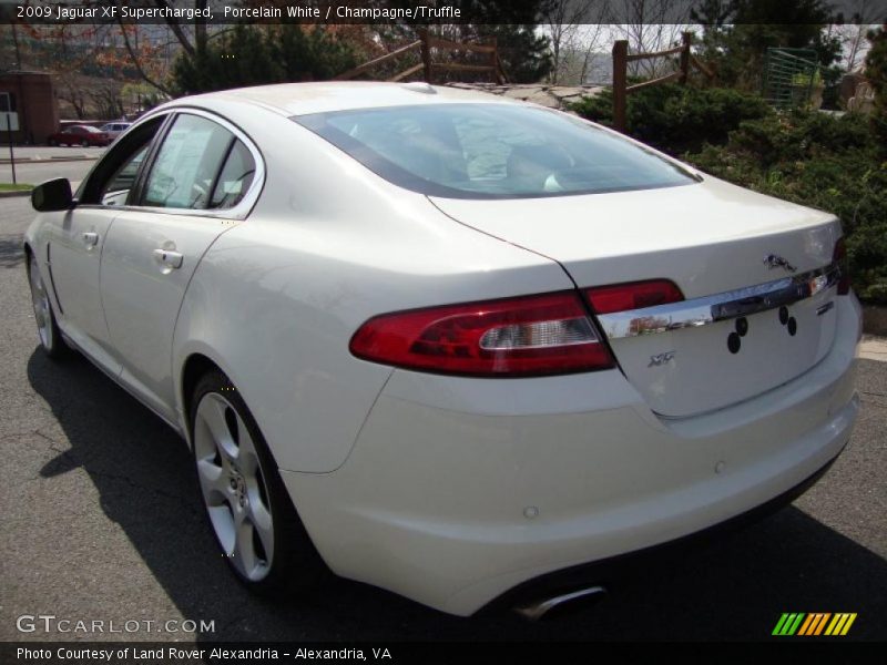 Porcelain White / Champagne/Truffle 2009 Jaguar XF Supercharged