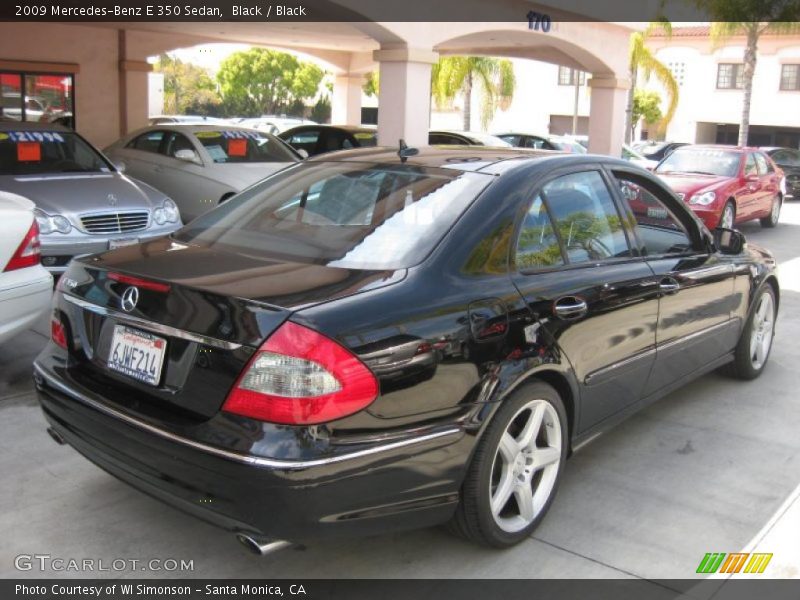 Black / Black 2009 Mercedes-Benz E 350 Sedan
