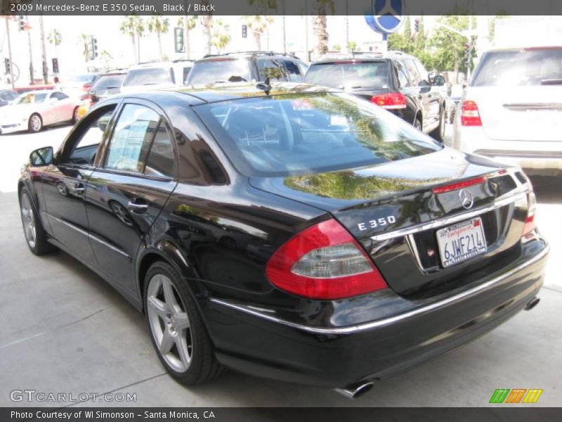 Black / Black 2009 Mercedes-Benz E 350 Sedan