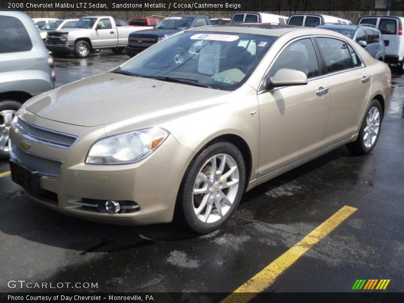 Sandstone Metallic / Cocoa/Cashmere Beige 2008 Chevrolet Malibu LTZ Sedan