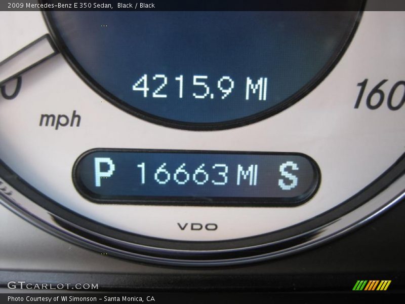 Black / Black 2009 Mercedes-Benz E 350 Sedan