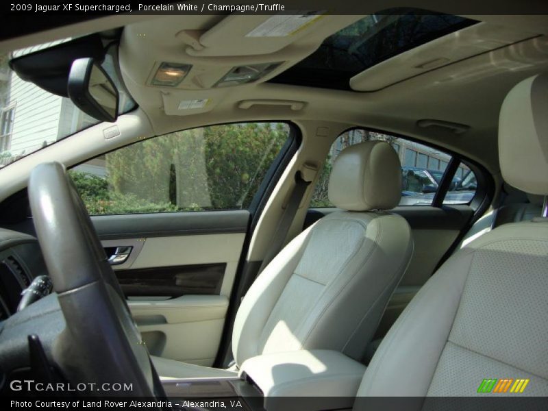 Porcelain White / Champagne/Truffle 2009 Jaguar XF Supercharged