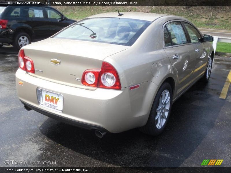 Sandstone Metallic / Cocoa/Cashmere Beige 2008 Chevrolet Malibu LTZ Sedan