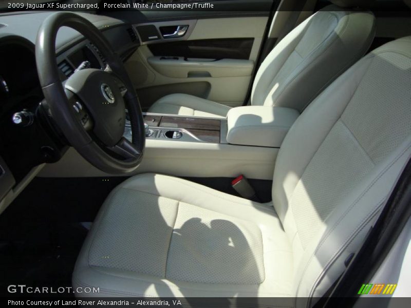 Porcelain White / Champagne/Truffle 2009 Jaguar XF Supercharged