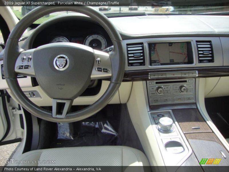 Porcelain White / Champagne/Truffle 2009 Jaguar XF Supercharged