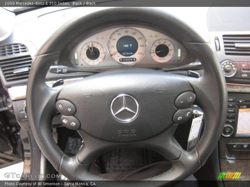 Black / Black 2009 Mercedes-Benz E 350 Sedan