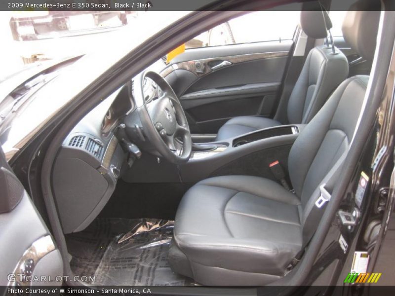 Black / Black 2009 Mercedes-Benz E 350 Sedan