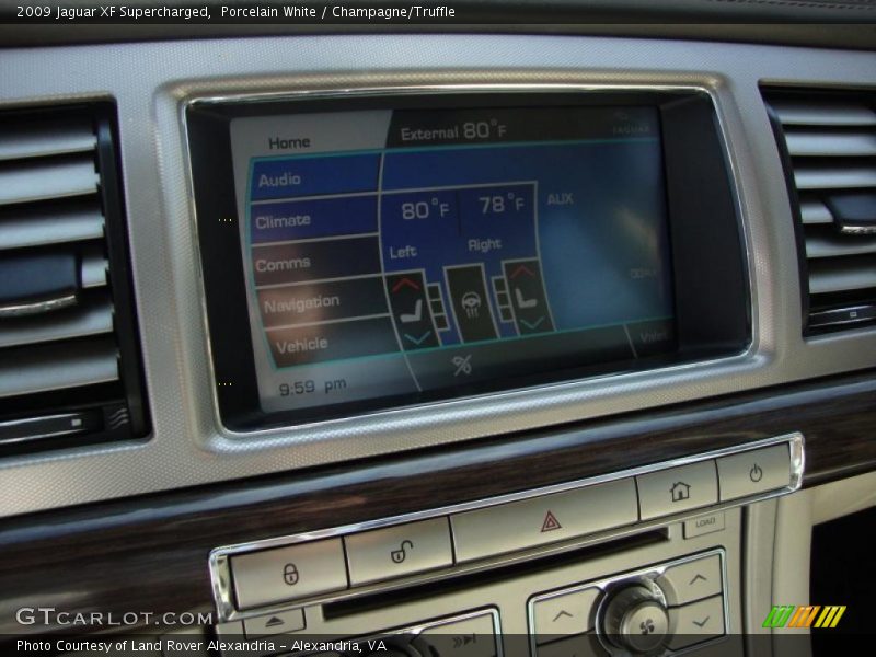 Porcelain White / Champagne/Truffle 2009 Jaguar XF Supercharged