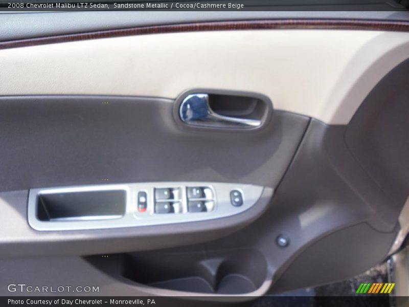 Sandstone Metallic / Cocoa/Cashmere Beige 2008 Chevrolet Malibu LTZ Sedan
