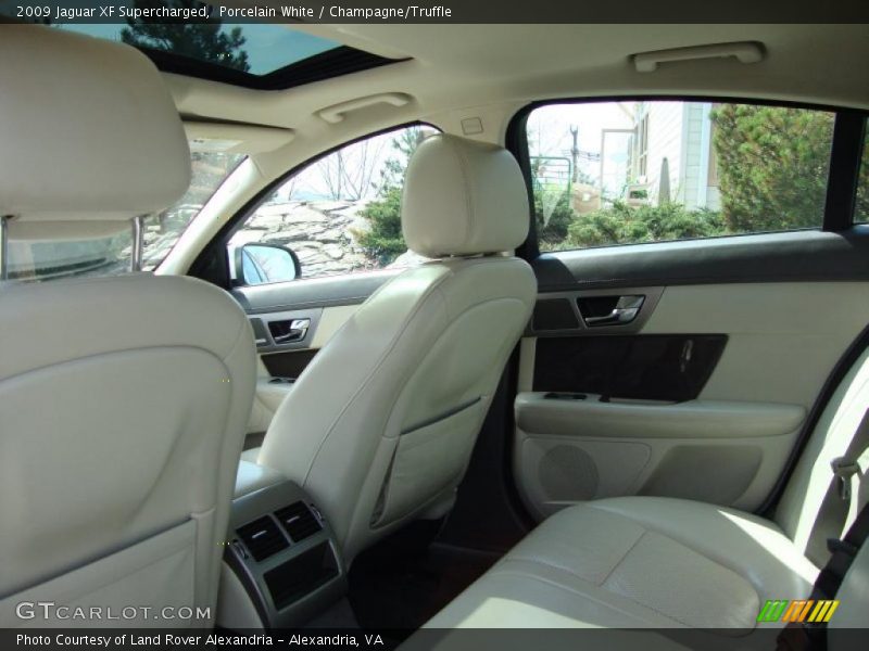 Porcelain White / Champagne/Truffle 2009 Jaguar XF Supercharged