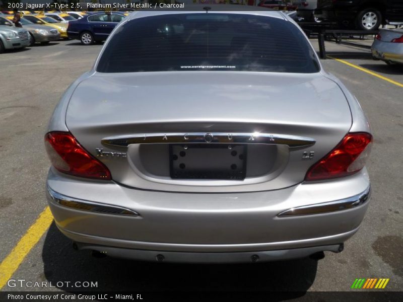 Platinum Silver Metallic / Charcoal 2003 Jaguar X-Type 2.5