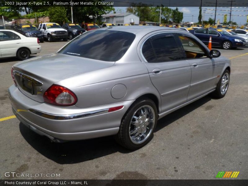 Platinum Silver Metallic / Charcoal 2003 Jaguar X-Type 2.5