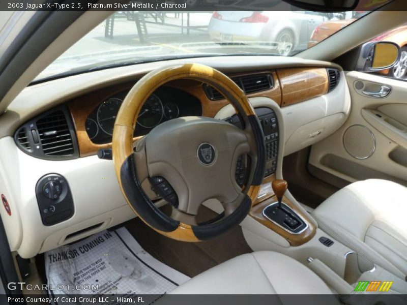 Platinum Silver Metallic / Charcoal 2003 Jaguar X-Type 2.5