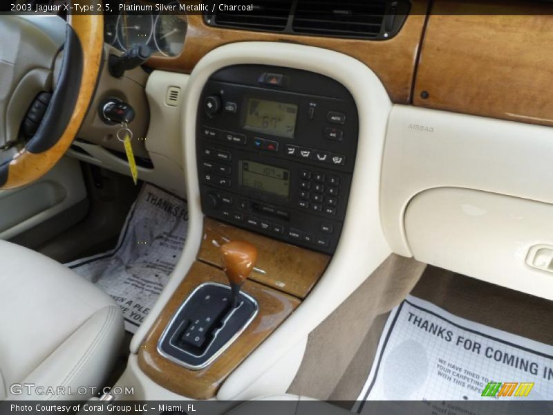 Platinum Silver Metallic / Charcoal 2003 Jaguar X-Type 2.5