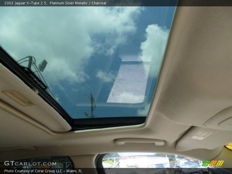 Platinum Silver Metallic / Charcoal 2003 Jaguar X-Type 2.5