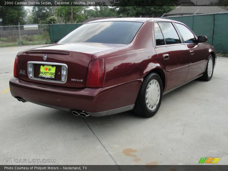 Cabernet / Neutral Shale 2000 Cadillac DeVille Sedan