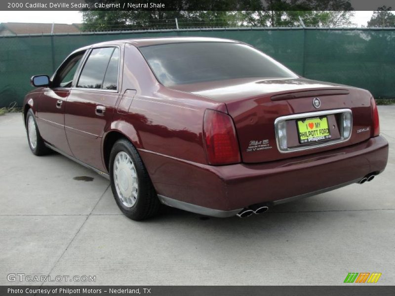 Cabernet / Neutral Shale 2000 Cadillac DeVille Sedan