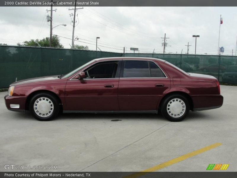 Cabernet / Neutral Shale 2000 Cadillac DeVille Sedan
