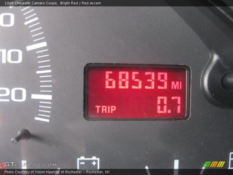 Bright Red / Red Accent 1998 Chevrolet Camaro Coupe