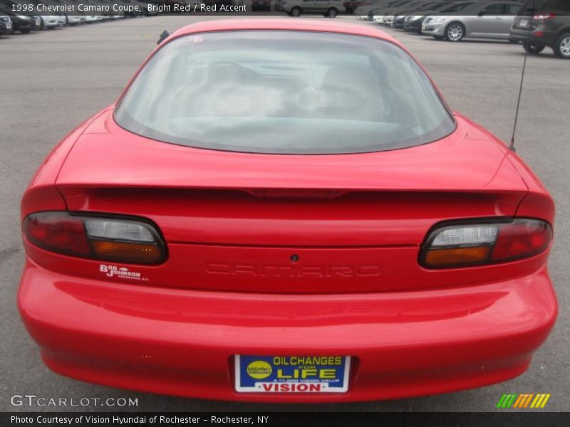 Bright Red / Red Accent 1998 Chevrolet Camaro Coupe